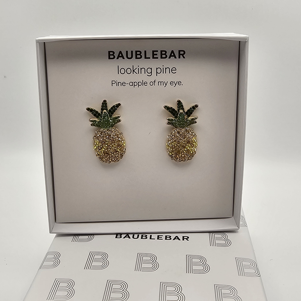 New Baublebar Pineapple Earrings - image 3